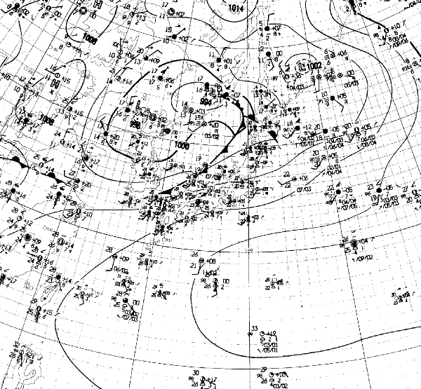 地上天気図