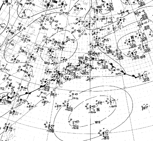 地上天気図