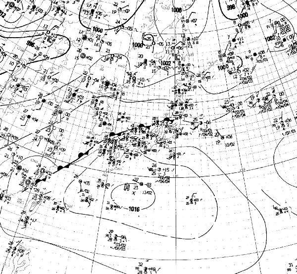地上天気図