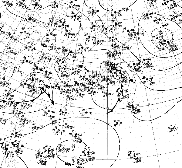 地上天気図