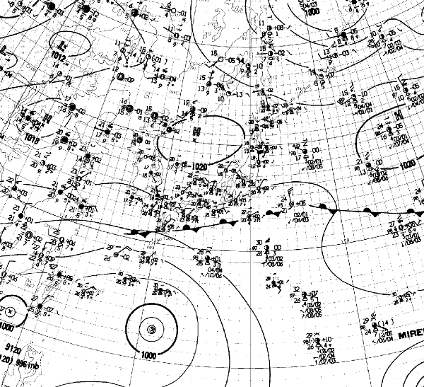 地上天気図
