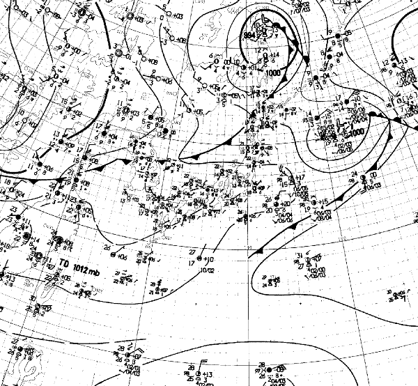 地上天気図