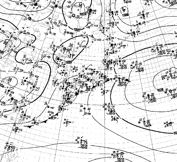 地上天気図