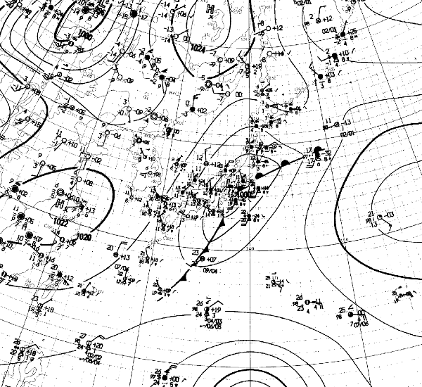 地上天気図