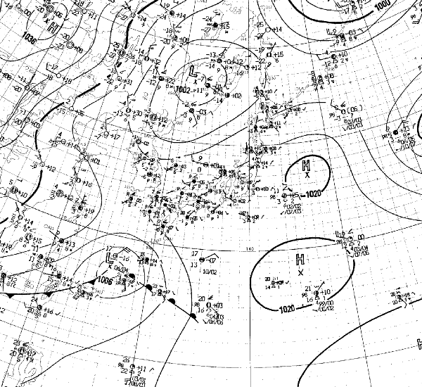 地上天気図
