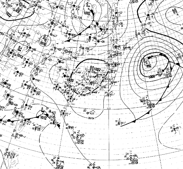 地上天気図
