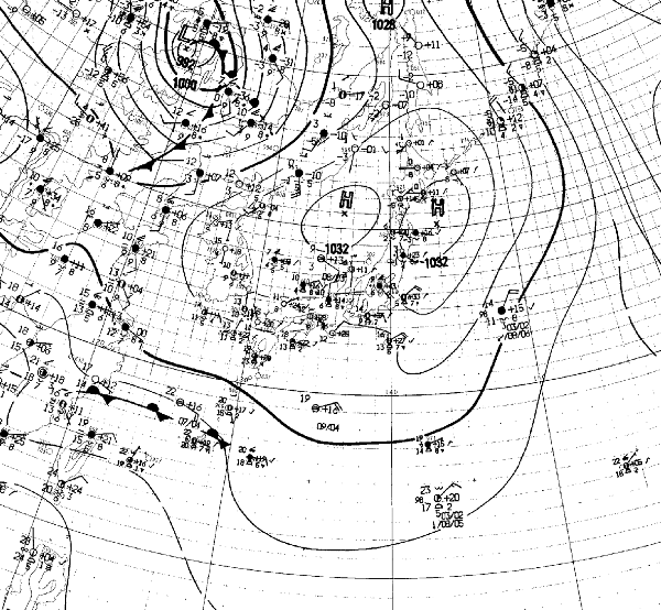 地上天気図