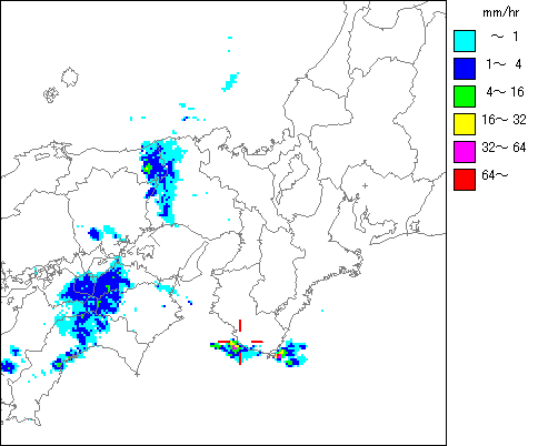 気象レーダー画像