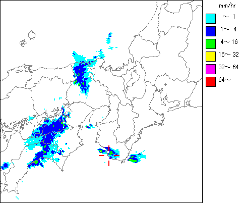 気象レーダー画像