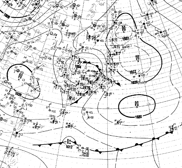 地上天気図