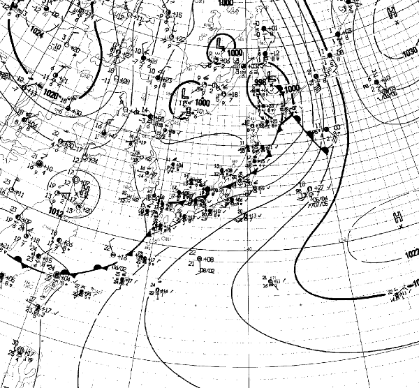 地上天気図