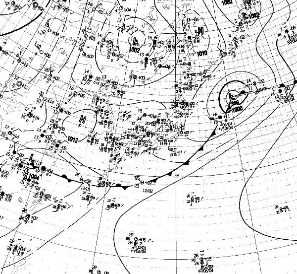 地上天気図