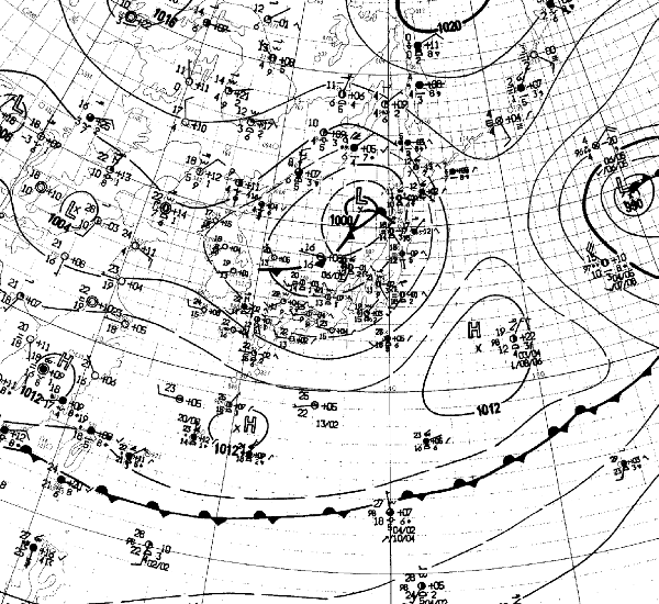 地上天気図