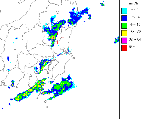 気象レーダー画像