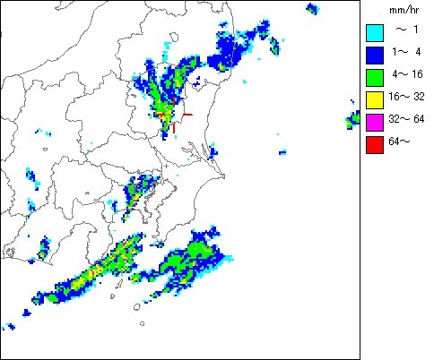 気象レーダー画像