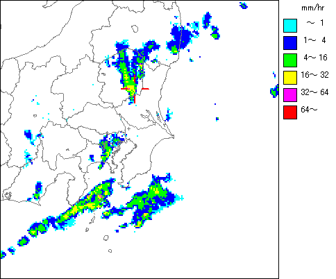 気象レーダー画像