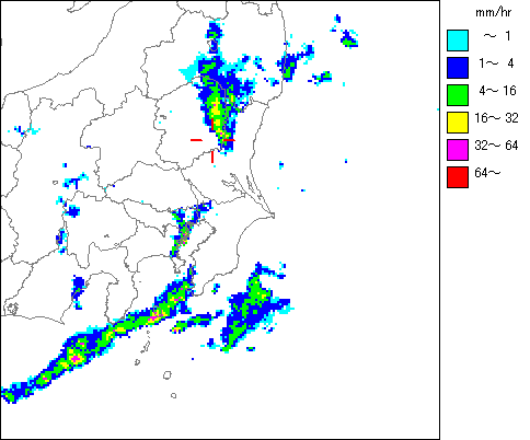 気象レーダー画像