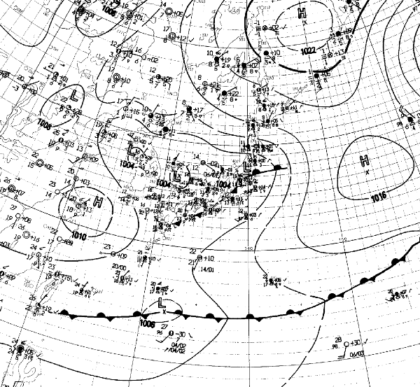 地上天気図