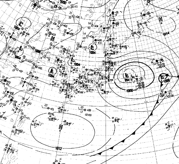 地上天気図
