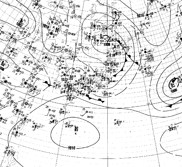 地上天気図