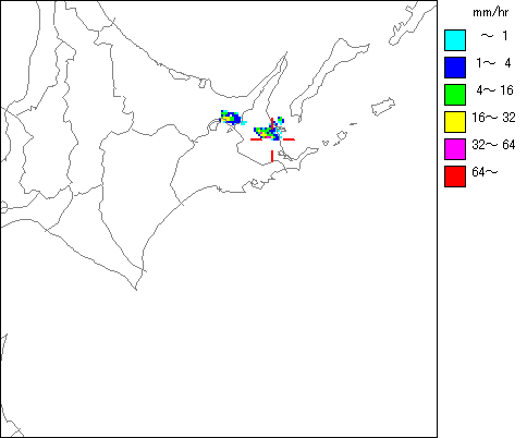 気象レーダー画像