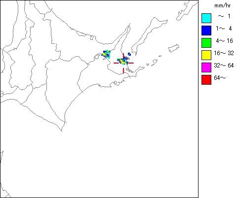 気象レーダー画像