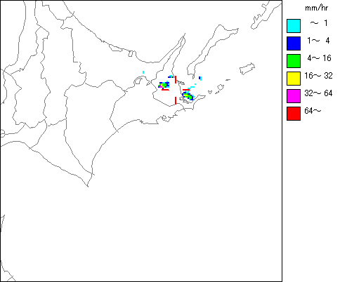 気象レーダー画像