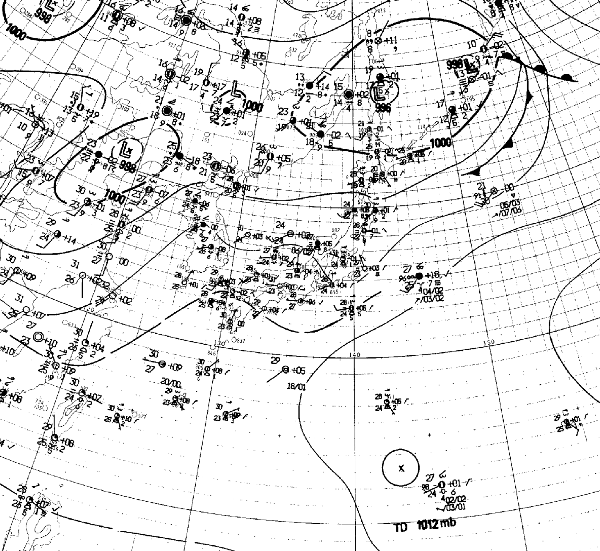 地上天気図