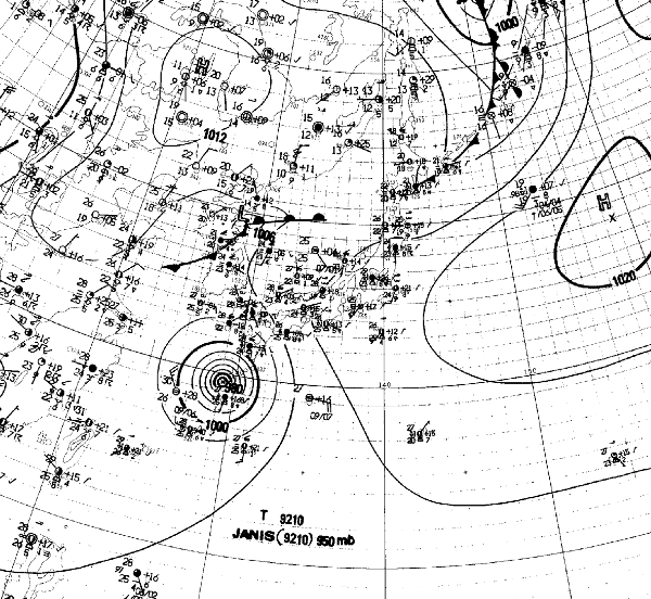 地上天気図