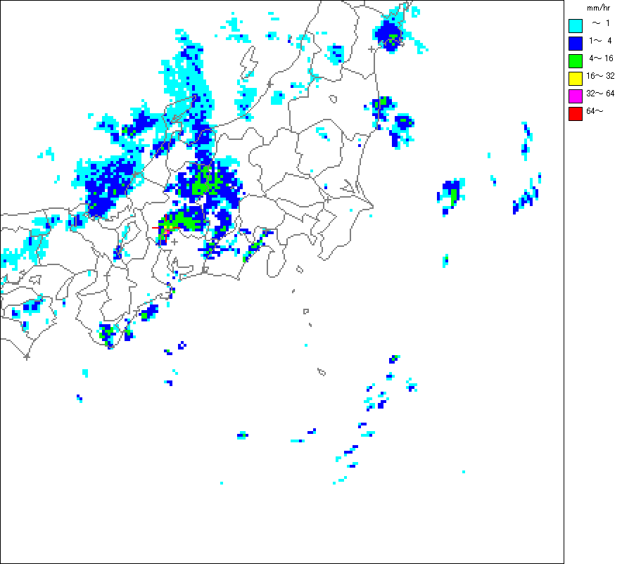 気象レーダー画像