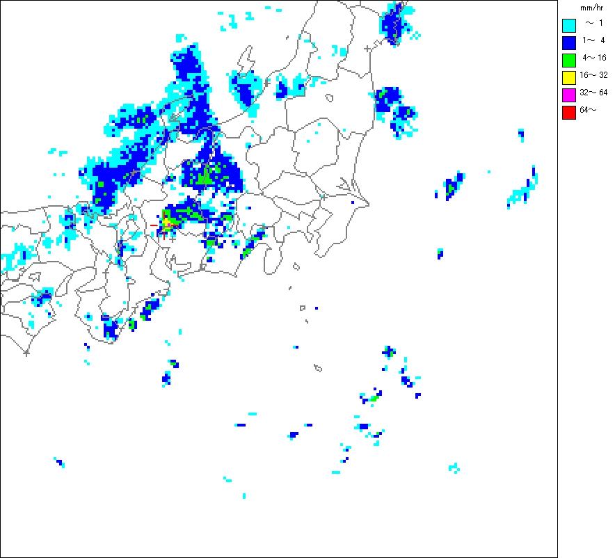 気象レーダー画像
