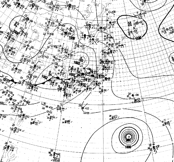 地上天気図