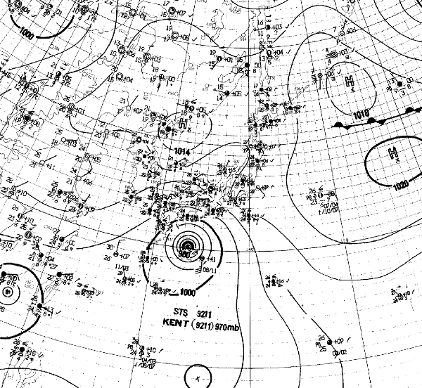 地上天気図