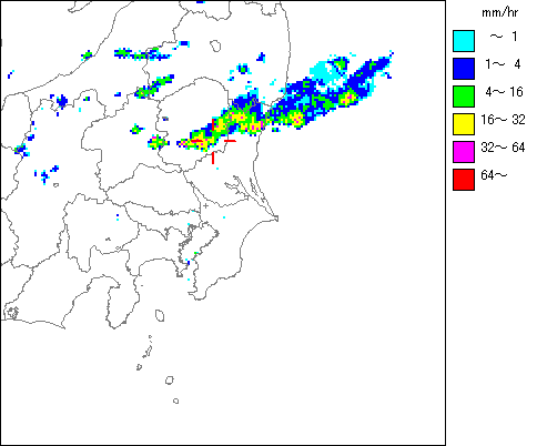 気象レーダー画像