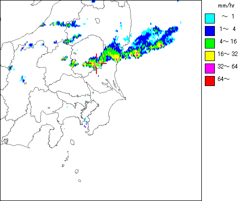 気象レーダー画像