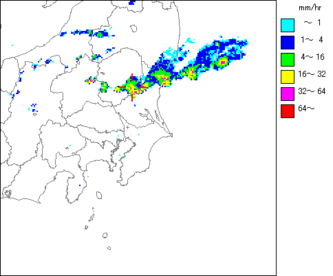 気象レーダー画像