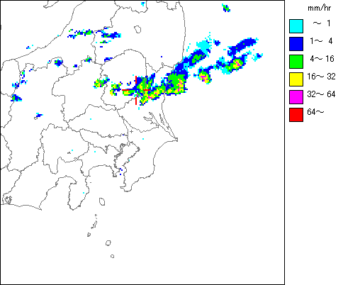気象レーダー画像