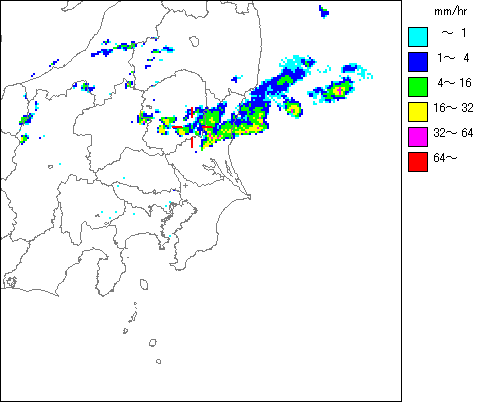 気象レーダー画像