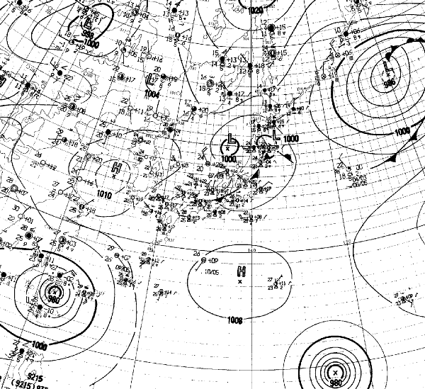 地上天気図