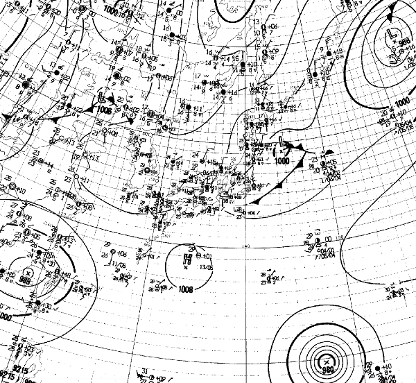 地上天気図