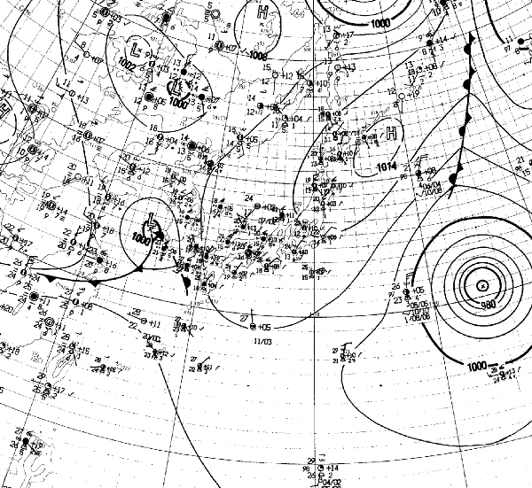 地上天気図