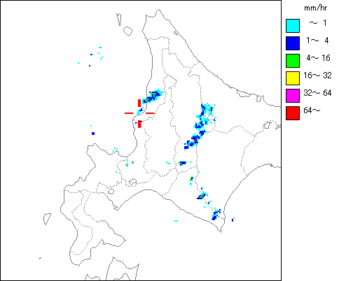 気象レーダー画像