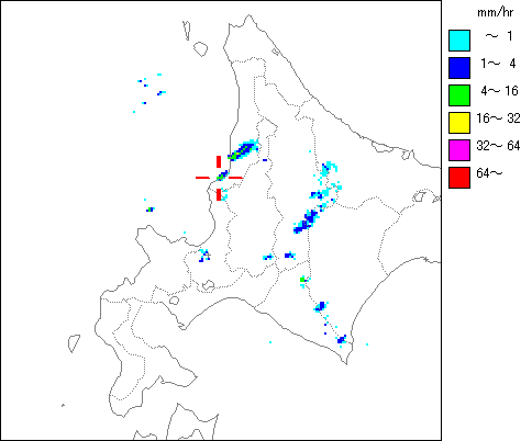 気象レーダー画像