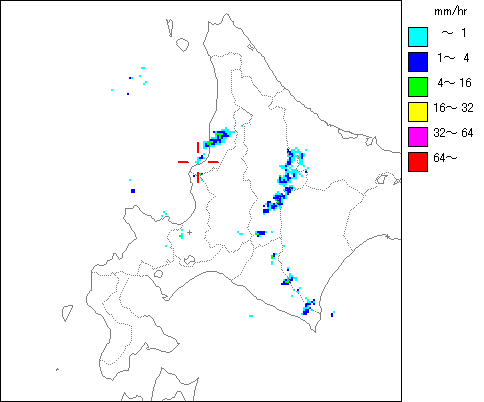 気象レーダー画像