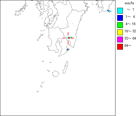気象レーダー画像