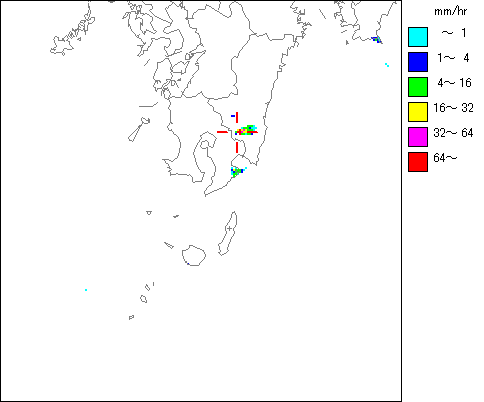 気象レーダー画像