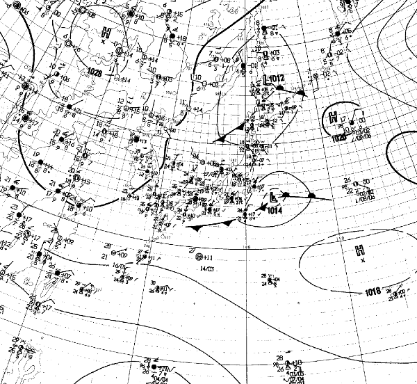 地上天気図