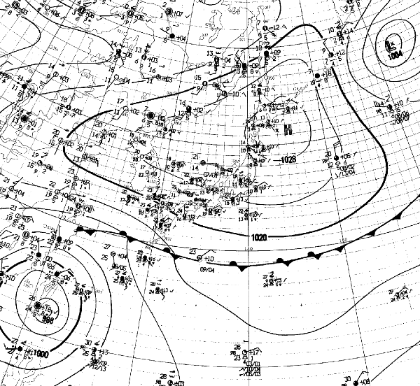 地上天気図