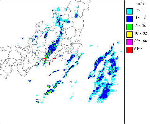 気象レーダー画像