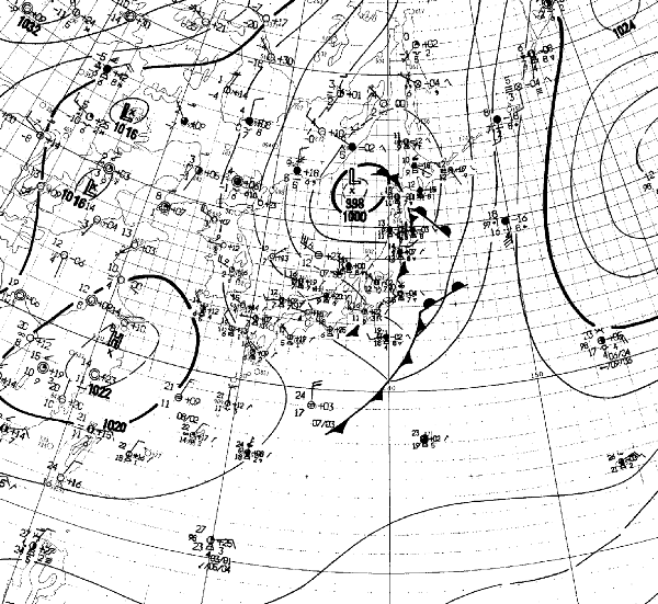 地上天気図